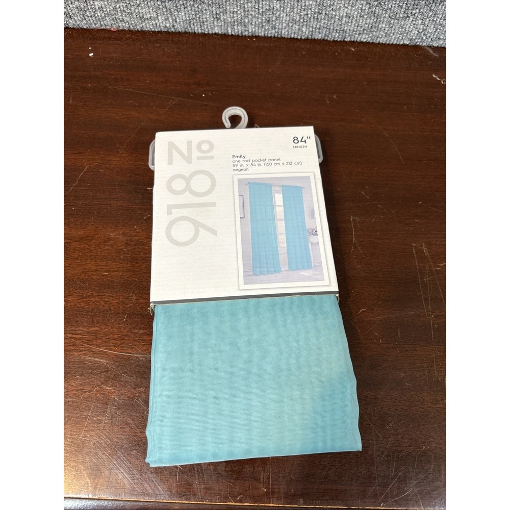 No. 918 Lichtenberg Emily Sheer Voile Rod Pocket Curtain Panel‎ 59" x 84" Aeagan